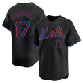 NY.Mets #17 Keith Hernandez Player Black Alternate Home Limited Ddoa Stitched Jerseys