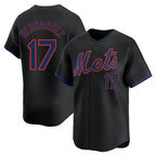 NY.Mets #17 Keith Hernandez Player Black Alternate Home Limited Ddoa Stitched Jerseys