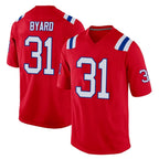 NE.Patriots #31 Kevin Byard Player Red Home Game Ddoa Stitched Jerseys