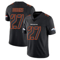 D.Broncos #27 J.K. Dobbins Player Black Impact Limited Game Ddoa Stitched Jerseys