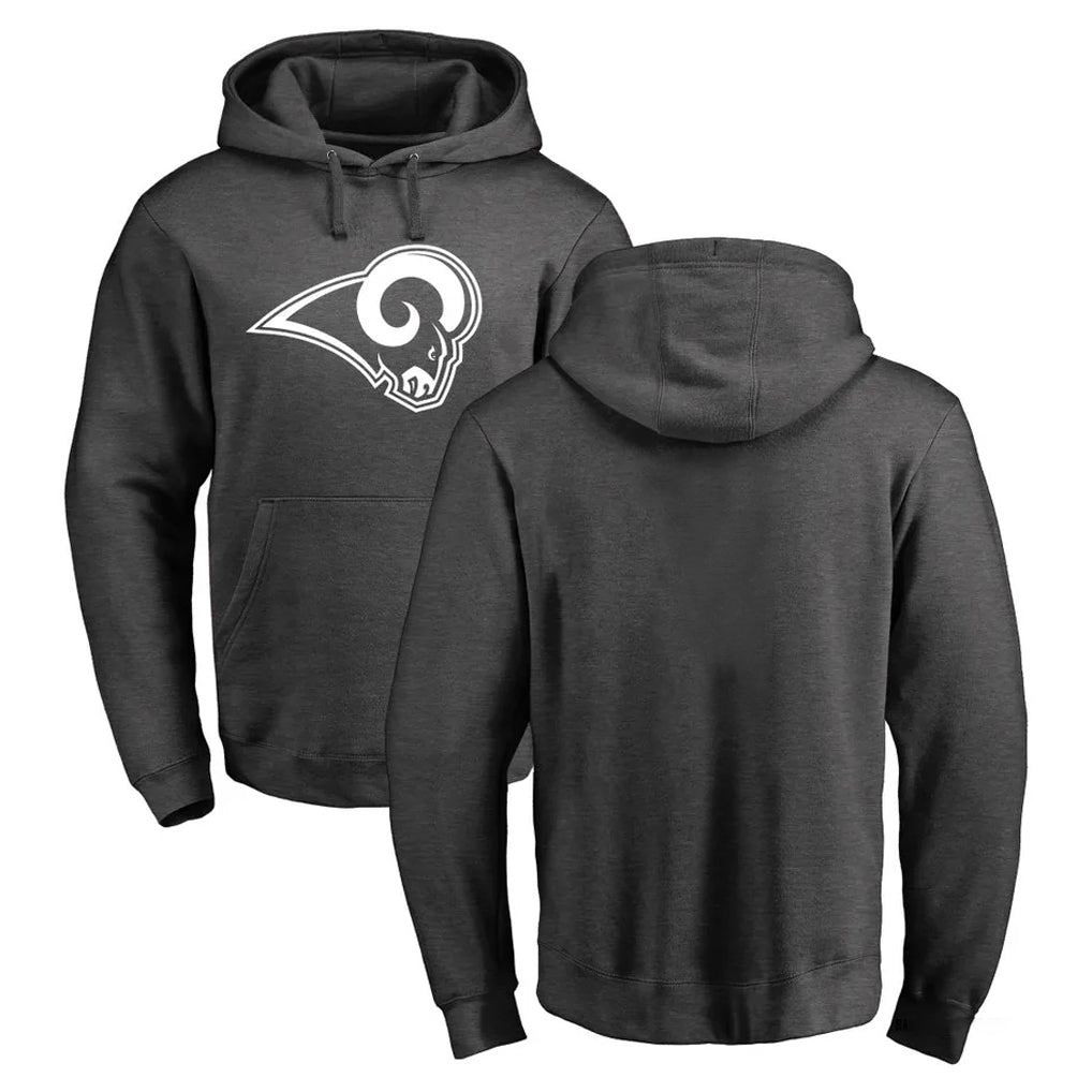 LA.Rams #0 Byron Young Player Gray Pullover Hoodie Limited Game Ddoa Stitched Jerseys