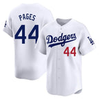 LA.Dodgers #44 Andy Pages Player White Limited Home Ddoa Stitched Jerseys