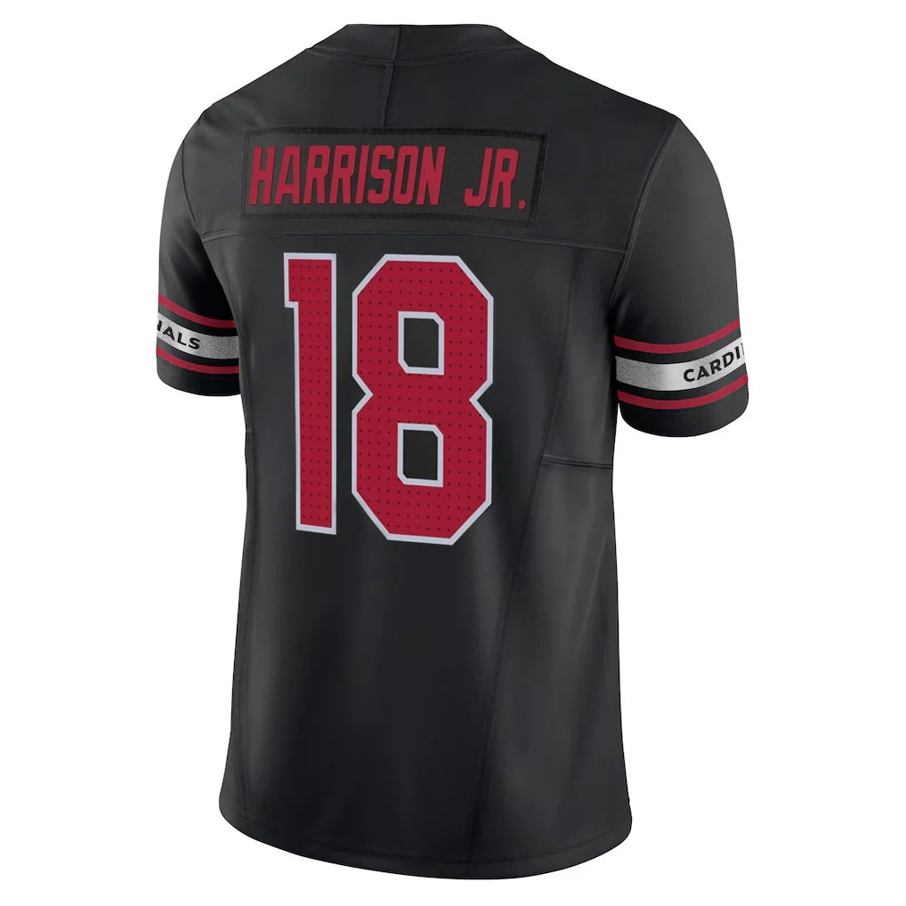 A.Cardinals #18 Marvin Harrison Jr. Player Black Vapor F.U.S.E. Limited Ddoa Stitched Jerseys