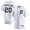 D.Tigers #20 Spencer Torkelson Player White Home Limited Ddoa Stitched Jerseys