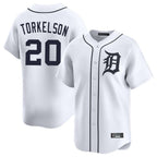 D.Tigers #20 Spencer Torkelson Player White Home Limited Ddoa Stitched Jerseys