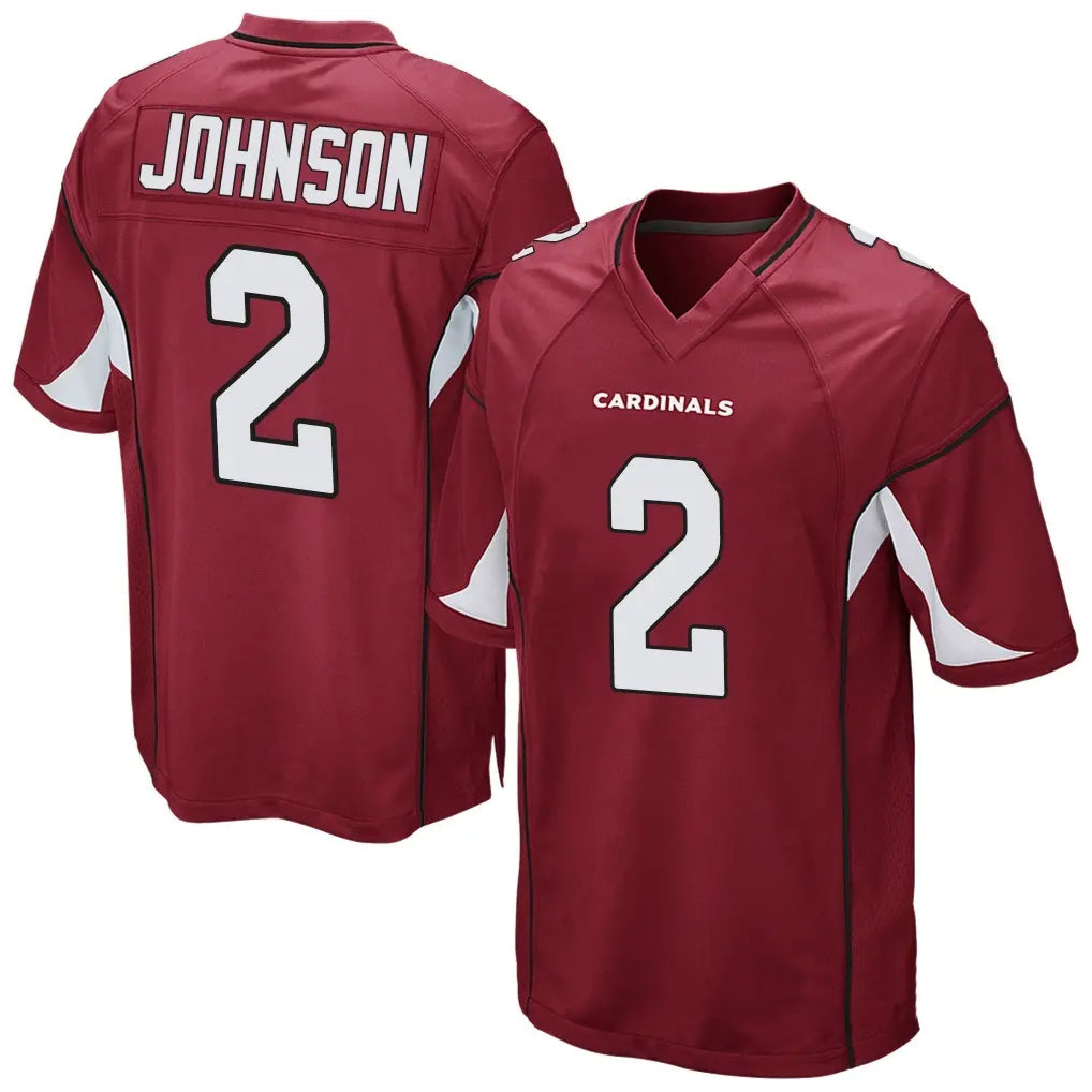A.Cardinals #2 Will Johnson Player Cardinal Home Game Ddoa Stitched Jerseys