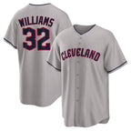 C.Guardians #32 Gavin Williams Player Gray Game Home Ddoa Stitched Jerseys