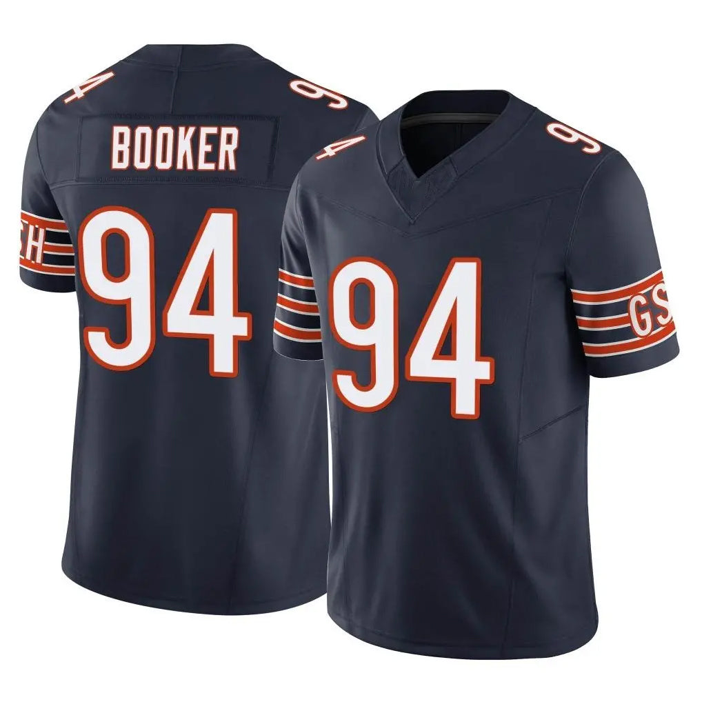 C.Bears #94 Austin Booker Player Navy Vapor F.U.S.E. Limited Home Game Ddoa Stitched Jerseys