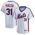 NY.Mets #31 Mike Piazza Player White Cooperstown Collection T-shirt Game Ddoa Stitched Jerseys