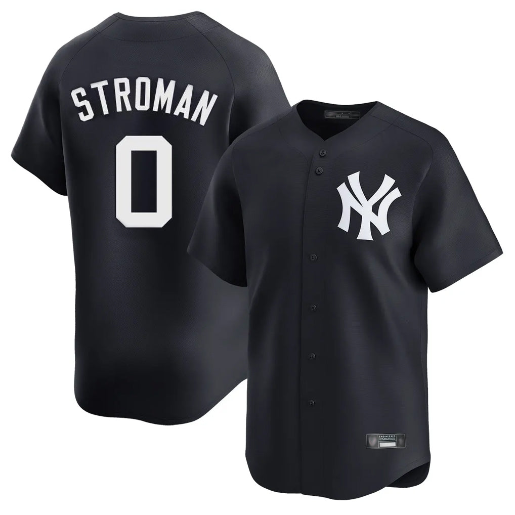 NY.Yankees #0 Marcus Stroman Player Navy Alternate Limited Home Ddoa Stitched Jerseys