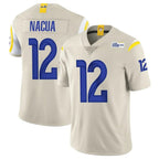 LA.Rams #12 Puka Nacua Player Bone Limited Vapor Home Game Ddoa Stitched Jerseys