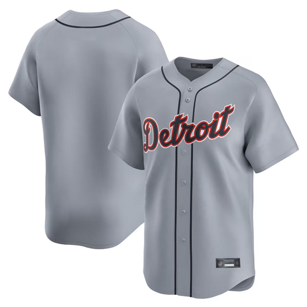 D.Tigers ## Tigers Blank Player Gray Home Limited Ddoa Stitched Jerseys