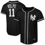 NY.Yankees #11 Anthony Volpe Player Black Out Game Ddoa Stitched Jerseys