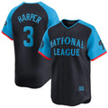 P.Phillies #3 Bryce Harper Player Navy National League All-Star Limited Game Ddoa Stitched Jerseys