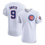 C.Cubs #9 Miguel Amaya Player White Limited Elite Home Game Ddoa Stitched Jerseys