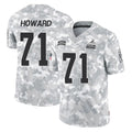C.Browns #71 Tytus Howard Player Arctic Camo Salute to Service Limited Home Game Ddoa Stitched Jerseys