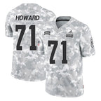 C.Browns #71 Tytus Howard Player Arctic Camo Salute to Service Limited Home Game Ddoa Stitched Jerseys