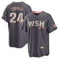 W.Nationals #24 Cade Cavalli Player Gray City Connect Ddoa Stitched Jerseys