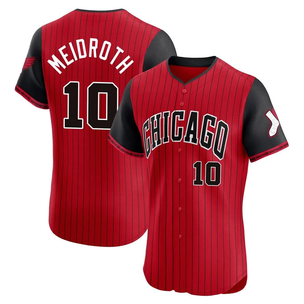 C.White Sox #10 Chase Meidroth Player Red City Connect Limited Elite Home Ddoa Stitched Jerseys