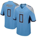 T.Titans #0 Calvin Ridley Player Light Blue Home Game Ddoa Stitched Jerseys