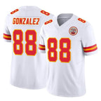 KC.Chiefs #88 Tony Gonzalez Player White Limited Vapor F.U.S.E. Home Game Ddoa Stitched Jerseys