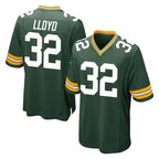 GB.Packers #32 MarShawn Lloyd Player Green Home Game Ddoa Stitched Jerseys