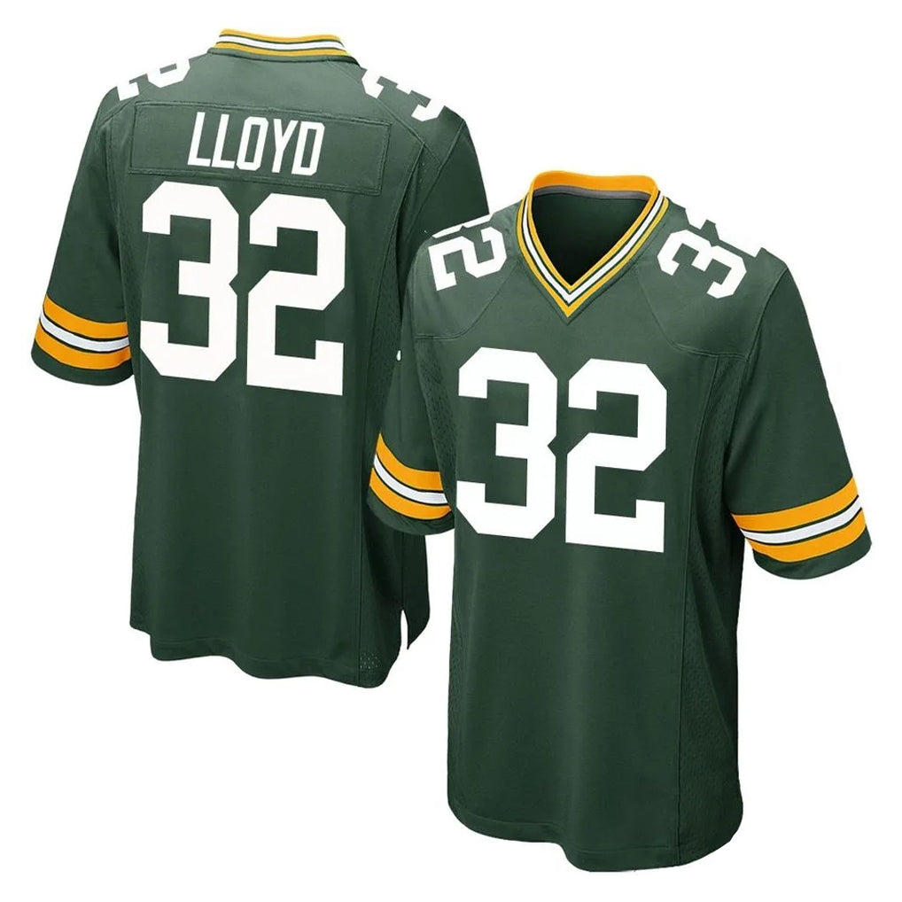 GB.Packers #32 MarShawn Lloyd Player Green Home Game Ddoa Stitched Jerseys