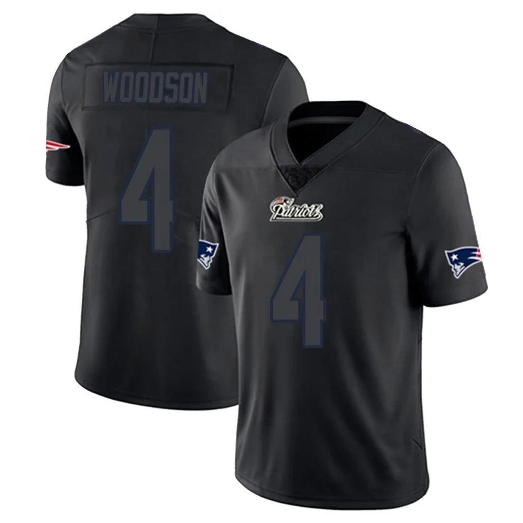 NE.Patriots #4 Craig Woodson Player Black Impact LImited Home Game Ddoa Stitched Jerseys