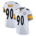 P.Steelers #90 T.J. Watt Player White Limited Vapor Untouchable Home Game Ddoa Stitched Jerseys