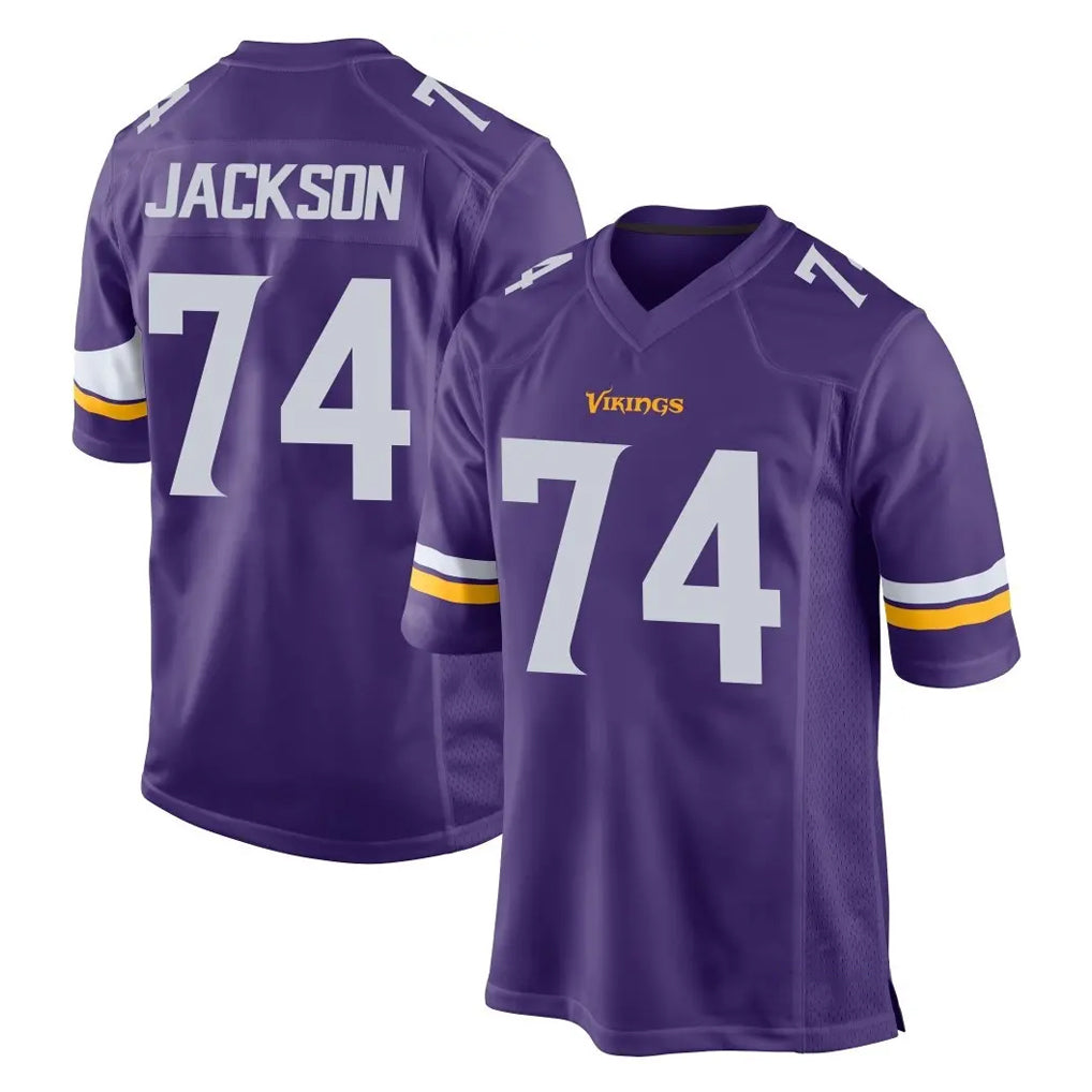 MN.Vikings #74 Donovan Jackson Player Purple Home Game Ddoa Stitched Jerseys