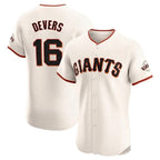 SF.Giants #16 Rafael Devers Player Cream Home Limited Elite Ddoa Stitched Jerseys
