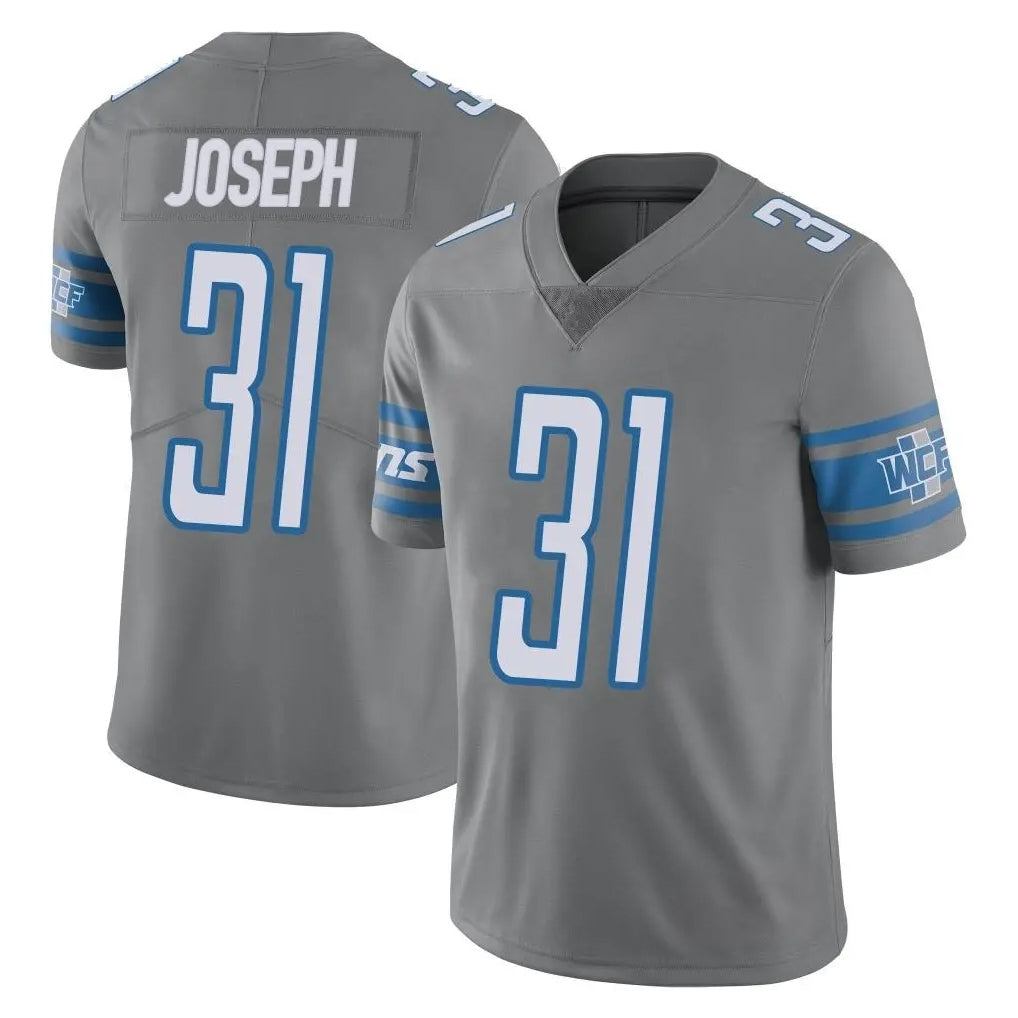 D.Lions #31 Kerby Joseph Player Gray Vapor Untouchable Limited Home Game Ddoa Stitched Jerseys