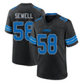 D.Lions #58 Penei Sewell Player Black Alternate Home Game Ddoa Stitched Jerseys