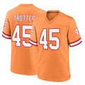 TB.Buccaneers #45 Josiah Trotte Player Orange Throwback Home Game Ddoa Stitched Jerseys