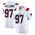 NE.Patriots #97 Milton Williams Player White Vapor Untouchable Home Game Ddoa Stitched Jerseys