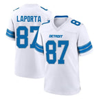 D.Lions #87 Sam LaPorta Player White Alternate Home Game Ddoa Stitched Jerseys