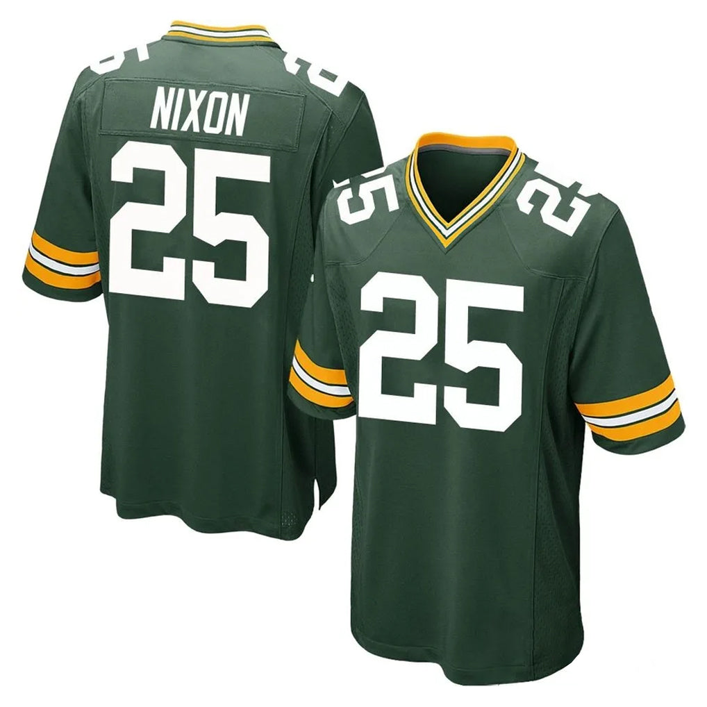 GB.Packers #25 Keisean Nixon Player Green Home Game Ddoa Stitched Jerseys