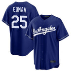 LA.Dodgers #25 Tommy Edman Player Royal Game Ddoa Stitched Jerseys