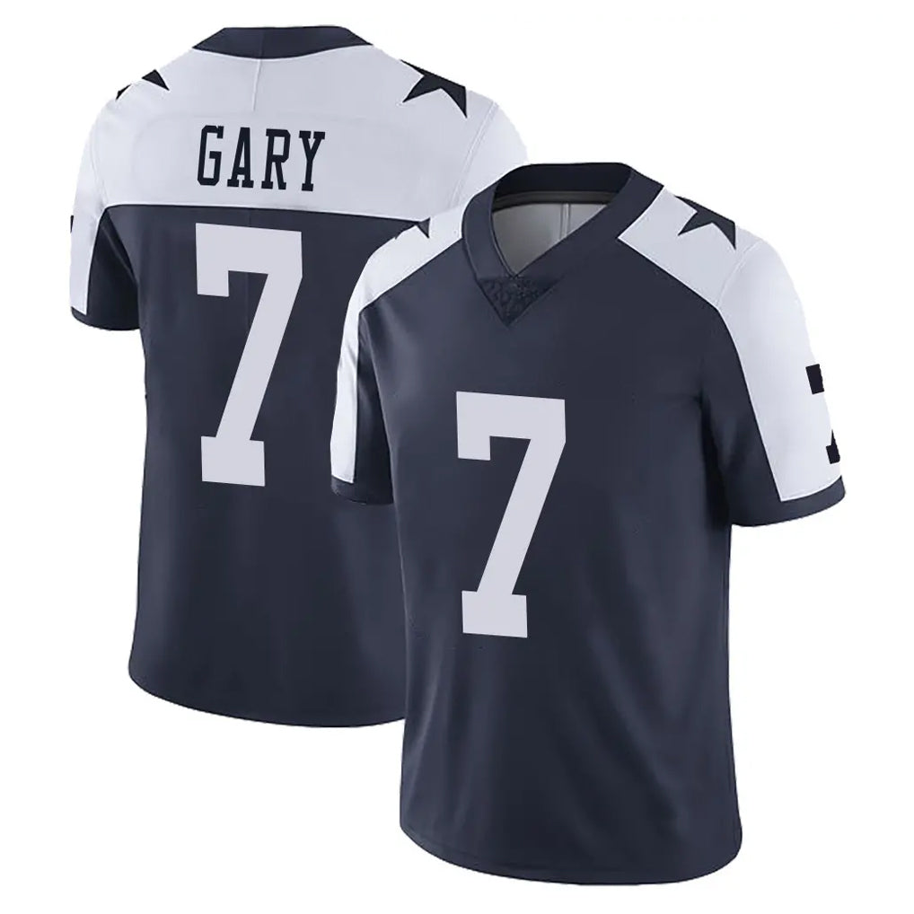 D.Cowboys #7 Rashan Gary Player Navy-White Limited Alternate Vapor Untouchable Home Game Ddoa Stitched Jerseys