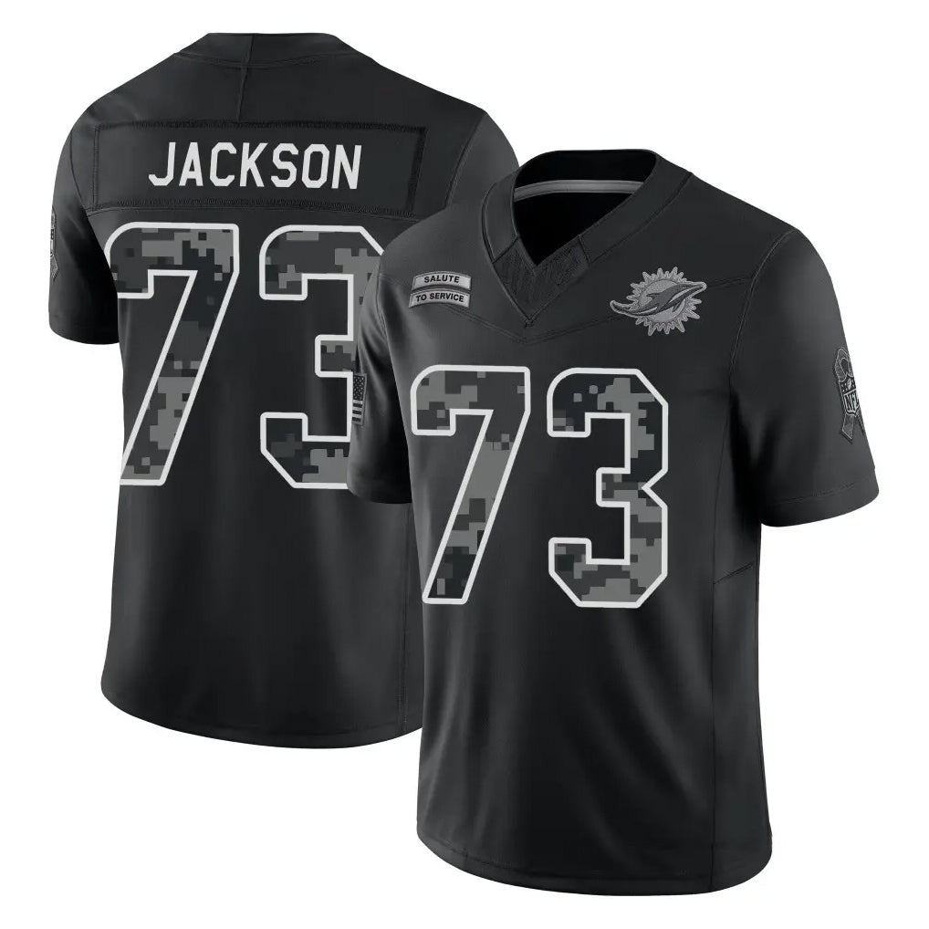 M.Dolphins #74 Kadyn Proctor Player Black Limited 2026 Salute to Service Home Game Ddoa Stitched Jerseys