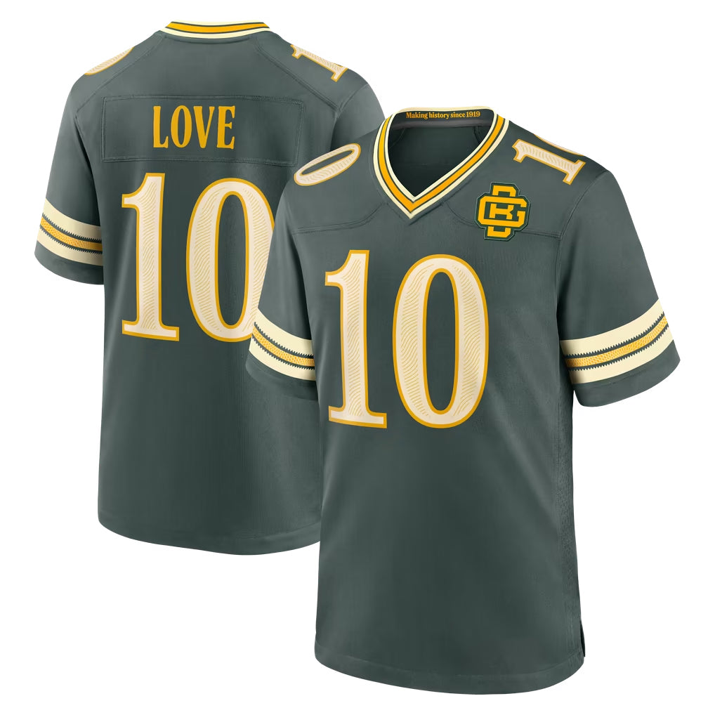 GB.Packers #10 Jordan Love Player Green 2026 Rivalries Collection Home Game Ddoa Stitched Jerseys