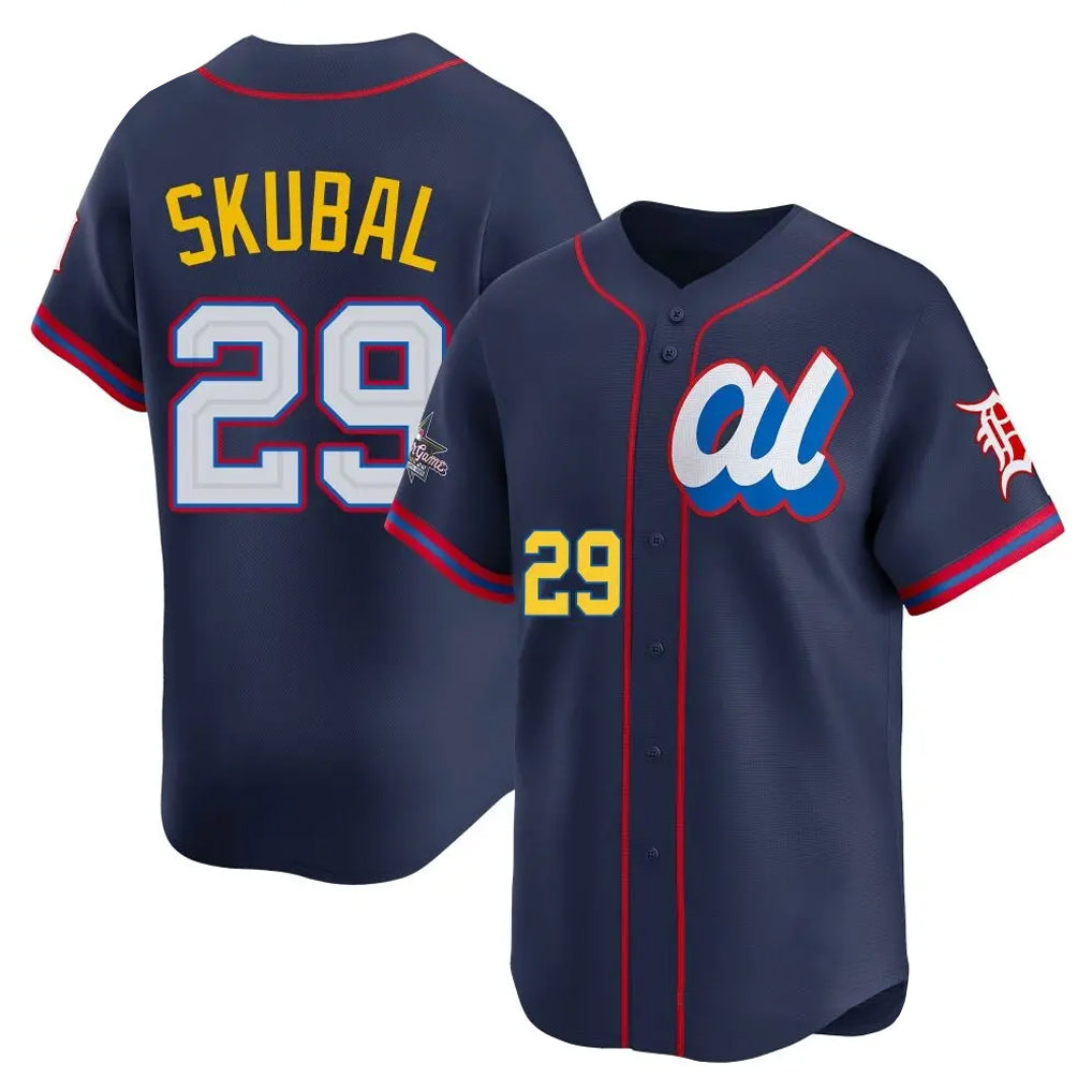 D.Tigers #29 Tarik Skubal Player Navy Limited American League All-Star Edition Ddoa Stitched Jerseys