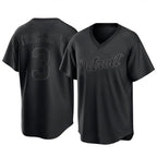 D.Tigers #3 Alan Trammell Player Black T-shirt Home Game Ddoa Stitched Jerseys