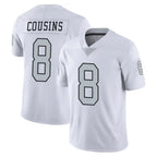 LV.Raiders #8 Kirk Cousins Player White Limited Color Rush Home Game Ddoa Stitched Jerseys