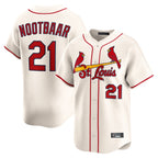 St. Louis Cardinals #21 Lars Nootbaar Player Cream Home Limited Ddoa Stitched Jerseys