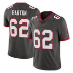 TB.Buccaneers #62 Graham Barton Player Pewter Limited Alternate Vapor Home Game Ddoa Stitched Jerseys