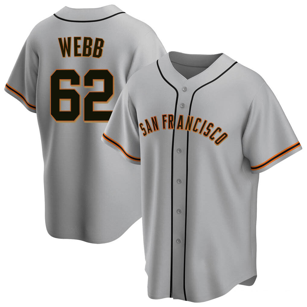 SF.Giants #62 Logan Webb Player Gray Home Game Ddoa Stitched Jerseys