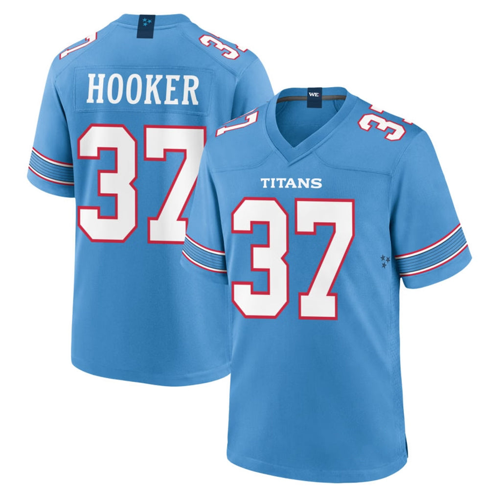 T.Titans #37 Amani Hooker Player Light Blue 2026 Game Home Ddoa Stitched Jerseys