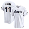 H.Astros #11 Cam Smith Player White Throwback Cooperstown Collection Limited Ddoa Stitched Jerseys