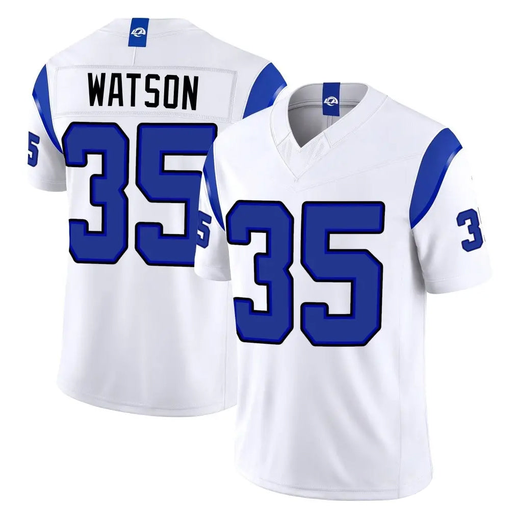 LA.Rams #35 Jaylen Watson Player White Limited Fearsome Vapor F.U.S.E. Home Game Ddoa Stitched Jerseys